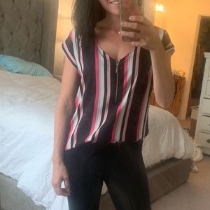 Express cuffed sleeve top